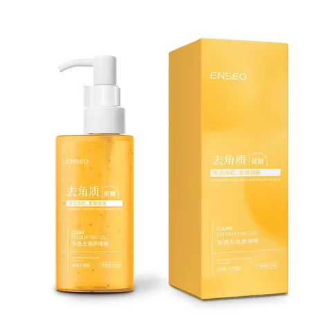 ENSEO Gel Exfoliant Sucre Brun Nettoyage en Profondeur Visage Et Corps Gommage Doux Hydratant Lissant Soin de la Peau