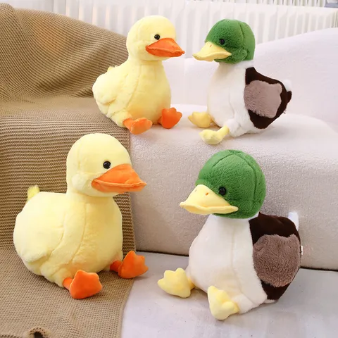 Cute Simulation Yellow Duck Plush Toy Stuffed Animal Doll Children Companion Pillow Kids Birthday Gift