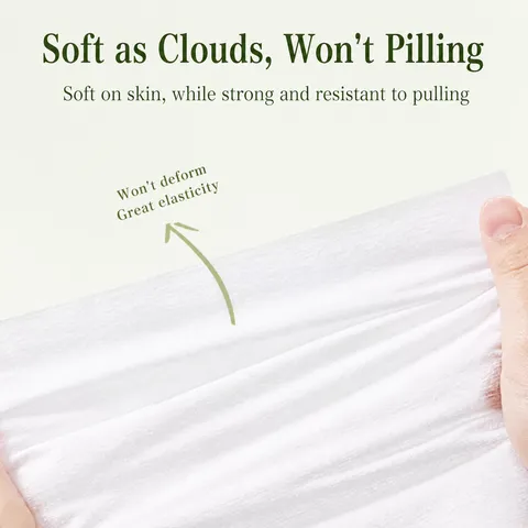 Salviette Detergenti Viso Monouso Cotone Morbido Asciugamani Viso per Neonati Doppio Uso Secco e Umido Delicate