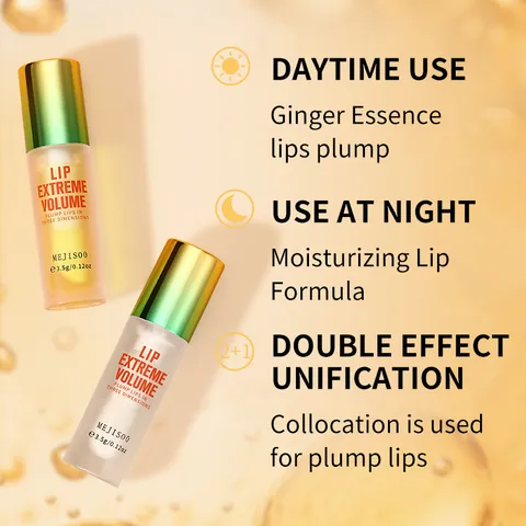 Huile Repulpante pour Lèvres Hydratante Jour et Nuit Brillance Lèvres Nourrissante Lissante Réparation Lèvres Sèches Maquillage