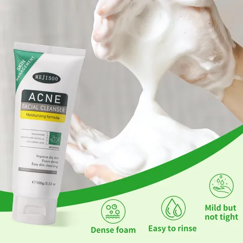 Detergente Viso Delicato Idratante Controllo Sebo Pulizia Profonda Trattamento Acne Cura Quotidiana della Pelle