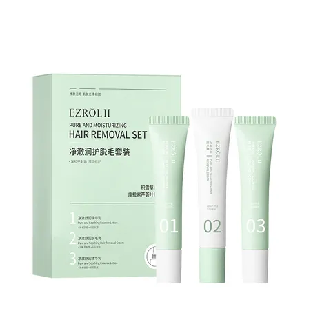 Yizilu Hair Removal Cream Set Gentle Painless Underarm Arm Leg Hair Removal Moisturizing Soothing Body Care Kit