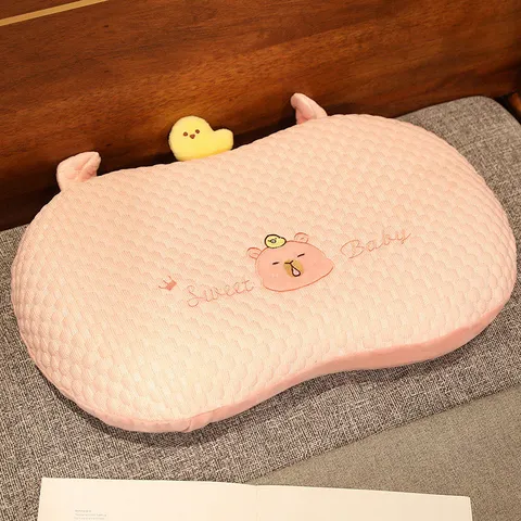 Wasserschwein Memory-Schaum Kissen Süßes Cartoon Tier Nackenkissen Weiches Plüsch Bettkissen Für Schlafzimmer Zuhause