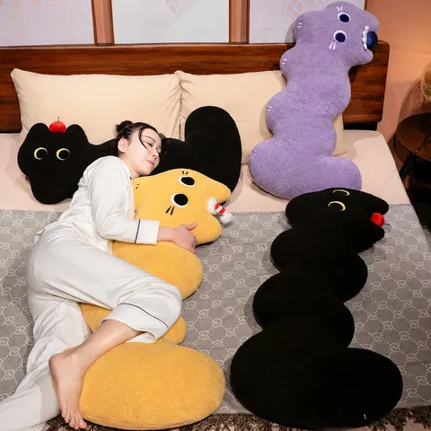 Cartoon Cloud Cat Long Pillow Plush Soft Bedhead Cushion Cute Animal Body Pillow For Bed Bedroom Home Decor