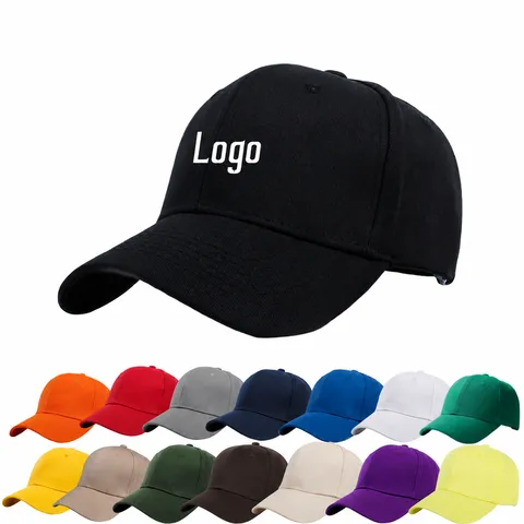 Gorra de Béisbol de Puro Algodón Unisex Ajustable Casual Color Sólido Protección Solar Dad Hat Para Hombres Mujeres