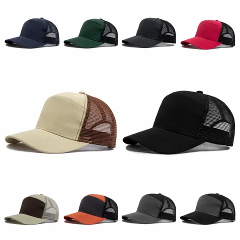 Gorra Trucker de Malla de Secado Rápido Unisex Ajustable Snapback Gorra de Béisbol Transpirable Parasol para Aire Libre