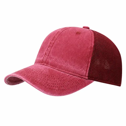 Gorra de Béisbol de Algodón Lavado Vintage Unisex Transpirable Desgastado Protección Solar Sombrero Casual Ajustable
