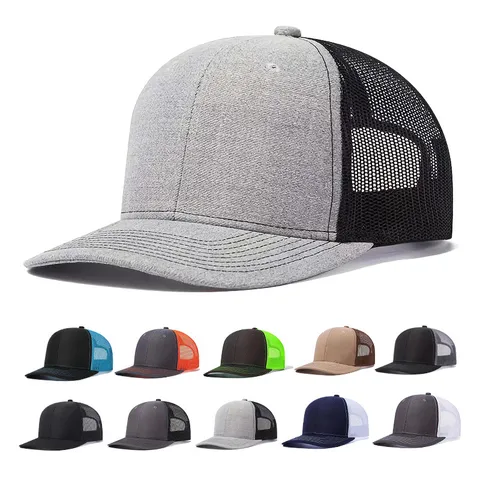 Gorra de Béisbol de Malla Unisex Sombrero Trucker Ajustable Protección Solar Exterior Casual Transpirable Snapback Para Hombres Mujeres