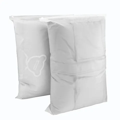 Transparent PE Zipper Storage Bag Thickened Dustproof Quilt Clothing Packaging Bag Large Clear Clothes Organizer Bag