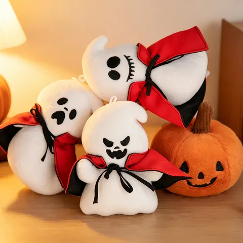 Jouet en Peluche d'Halloween Mignon Fantôme Citrouille Pendentif Douce Poupée Rembourrée Accessoires de Décoration de Fête