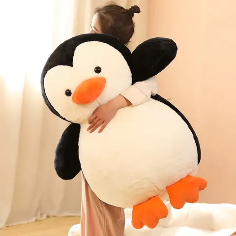 Carino Pinguino Simulazione Peluche Morbido Bambola Cartone Animato Cuscino Sonno Regalo