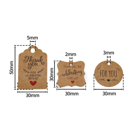 Etiquetas de Regalo de Papel Kraft Multiforma Cartulina Blanca DIY Decoración de Fiesta Etiquetas Con Cuerda de Yute Gracias Hecho a Mano