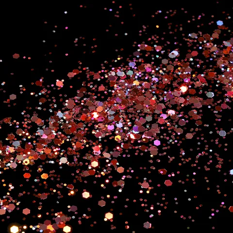 Holographic Nail Art Glitter Sequins Hexagon Flakes Colorful Manicure Decoration Powder