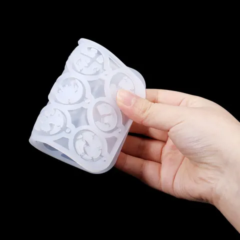12 Zodiac Signs Silicone Epoxy Resin Mold For DIY Jewelry Making Round Pendant Earring Necklace Keychain Handmade Craft Mold
