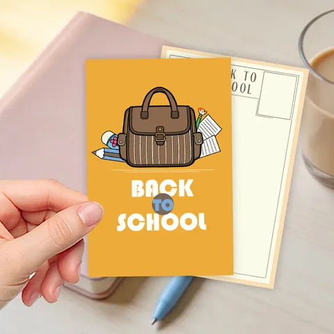 Back To School Cartoline Cartoon DIY Decorazione Quaderno Piccole Carte Cartoleria Studenti