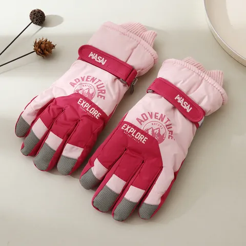 Gants de Ski Chauds d'Hiver Imperméables Coupe-vent Thermiques Tactiles Pour Hommes Femmes Enfants Cyclisme en Plein Air Snowboard