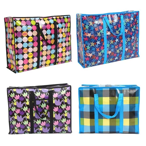 Bolsa de Almacenamiento No Tejida Impermeable y Gruesa Gran Capacidad Mudanza Equipaje Organizador Bolso con Asas de Cremallera