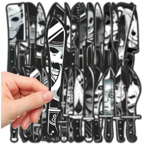Horror Knife Bookmarks Paper Scary Skull Face Page Markers Reading Accessories Gothic Dark Style Stationery For Students