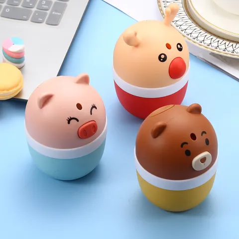Cute Cartoon Animal Push Type Automatic Pop Up Toothpick Holder Plastic Toothpick Dispenser Storage Box For Home