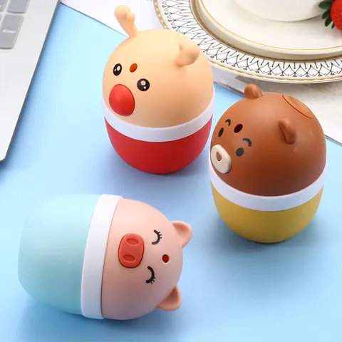 Cute Cartoon Animal Push Type Automatic Pop Up Toothpick Holder Plastic Toothpick Dispenser Storage Box For Home