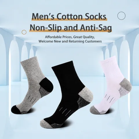 Herren Wadenlang Sportsocken Atmungsaktiv Schweißableitend Rutschfest Laufen Basketball Freizeit Polyestersocken