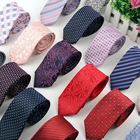 Men Business Wedding Formal Narrow Necktie Jacquard Woven Polyester Neck Wear Stylish Casual Suit Tie For Men