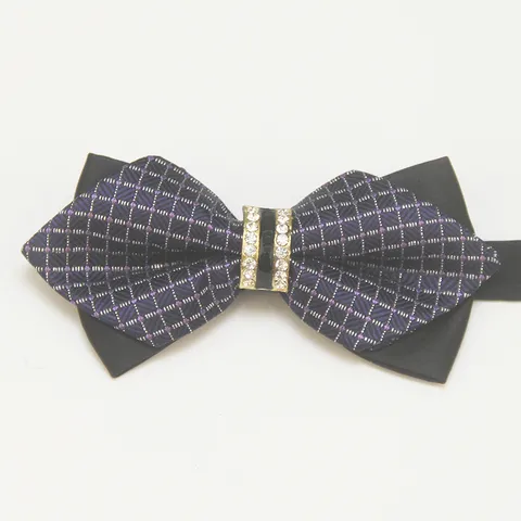 Herren Britischer Stil Fliege Hochzeit Formelle Party Strass Schleife Polyester Krawatte Mode Accessoires