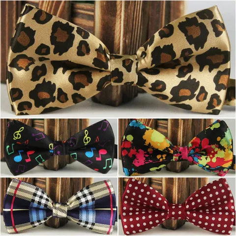 Herren Mode Bedruckte Fliege Polyesterseide Cartoon Geometrisch Gestreift Hochzeit Party Geschäft Verstellbare Fliege