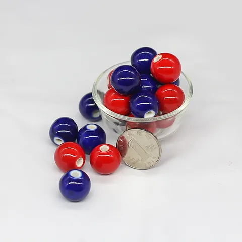 Perles en Vrac en Céramique à Grand Trou Fabrication de Bijoux DIY Perles en Porcelaine