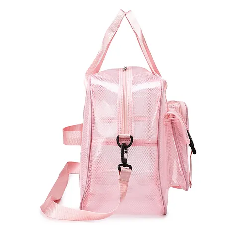 Große Kapazität Wasserdichte PVC Mesh Reisetasche Transparente Strand Duffle Bag Outdoor Sport Fitness Aufbewahrungstasche