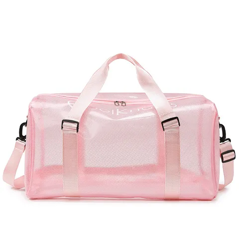 Große Wasserdichte PVC Mesh Reisetasche Outdoor Camping Drifting Strand Fitness Sport Gepäcktasche Für Damen Herren
