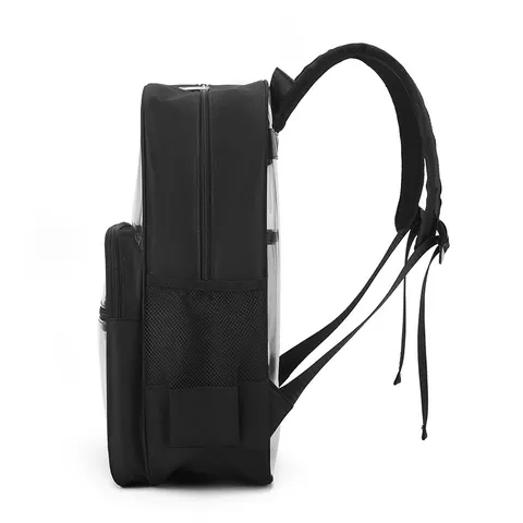 Transparent PVC Rucksack Große Kapazität Schultasche Wasserdicht Studenten Büchertasche Lässiger Tagesrucksack Für Reisen