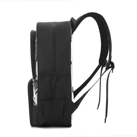 Klares PVC Rucksack Wasserdicht Transparent Schule Schulranzen Multi Tasche Großes Kapazität Reise Daypack Für Herren Damen