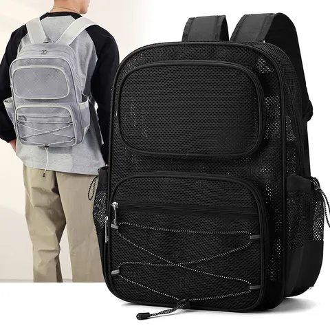 Großkapazität Netztasche Strandresort Rucksack Schnelltrocknend Fitness Tasche Atmungsaktiv Lässig Reise Rucksack