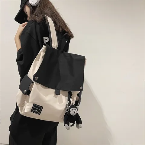 Casual Nylon Rucksack Für Herren Damen Schule Schultasche Wasserdichter Laptop Rucksack Minimalistischer Daypack