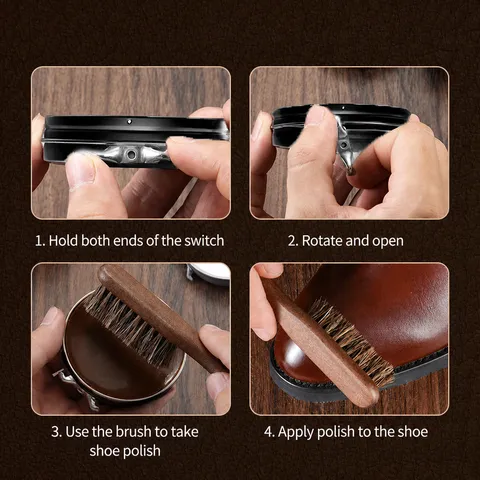 Professionelle Feste Leder Schuhcreme Nährendes Schuhwachs Wasserdichte Glanzcreme Für Stiefel Schuhe Taschen Lederpflege