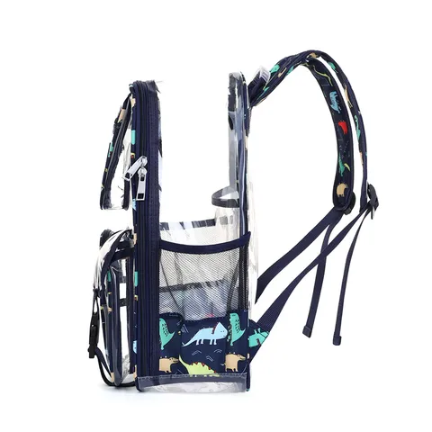 Transparenter PVC Rucksack Große Kapazität Wasserdichte Schultasche Casual Street Fashion Reise Daypack Für Studenten