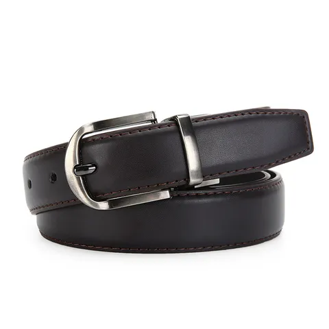 Men Women Genuine Leather Casual Business Belt Classic Metal Pin Buckle Waistband Adjustable Fashion Pants Belt