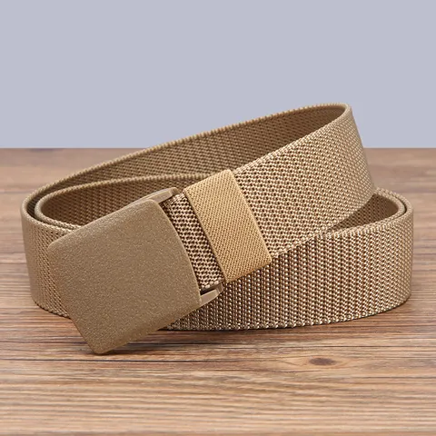 Tactical Nylon Belt Casual Outdoor Military Webbing Belt With Plastic Quick Release Buckle For Men Women Work Pants