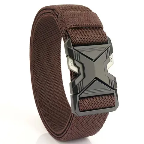 Men Tactical Nylon Belt Outdoor Workwear Military Training Heavy Duty Quick Release Buckle Casual Waist Belt