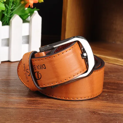 Men's Vintage Casual Faux Leather Belt Retro Pin Buckle Business Fashion Waistband