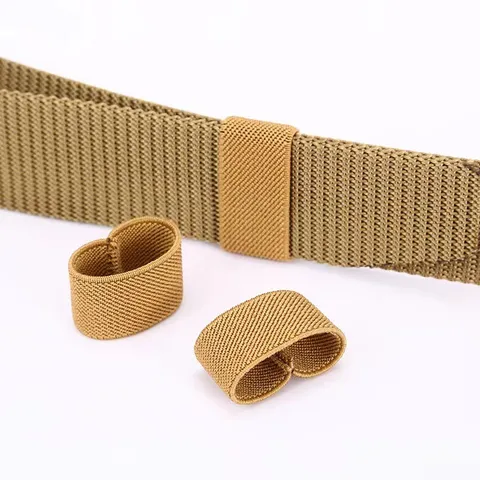 Passant de Ceinture en Sangle de Nylon Boucle de Remplacement Élastique Maintien de Sangle Accessoires Unisexe