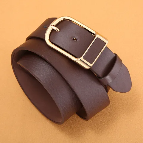Heren Casual Vintage PU Leer Riem Klassieke Metalen Doornhesje Effen Kleur Mode Jeans Riem Dagelijkse Accessoires