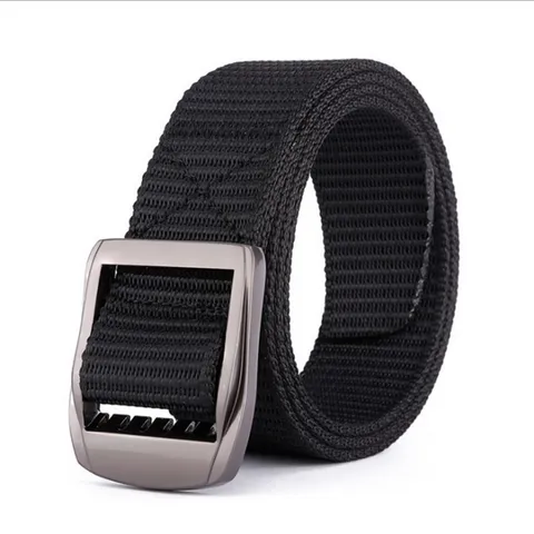 Nylon Tactical Outdoor Belt Quick Dry Casual Sports Waist Belt Double Infinite Adjustment Canvas Belt