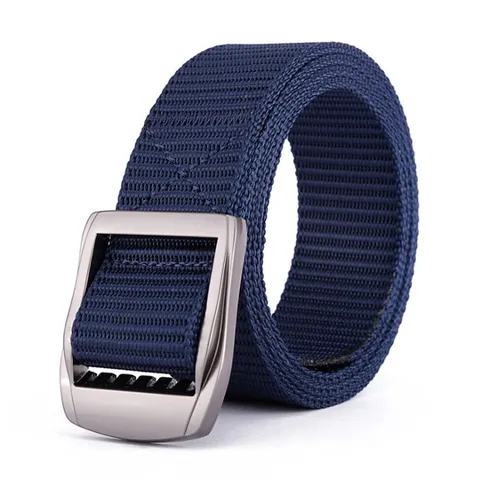 Nylon Tactical Outdoor Belt Quick Dry Casual Sports Waist Belt Double Infinite Adjustment Canvas Belt