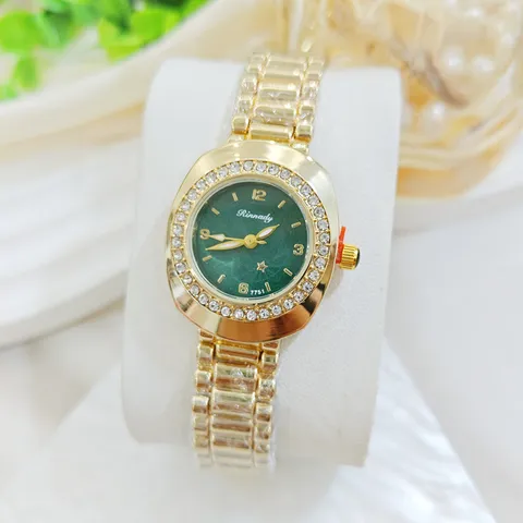 Luxury Rhinestone Women Quartz Watch Fashion Elegant Alloy Strap Analog Wristwatch Elegant Ladies Jewelry Wrist Decoration