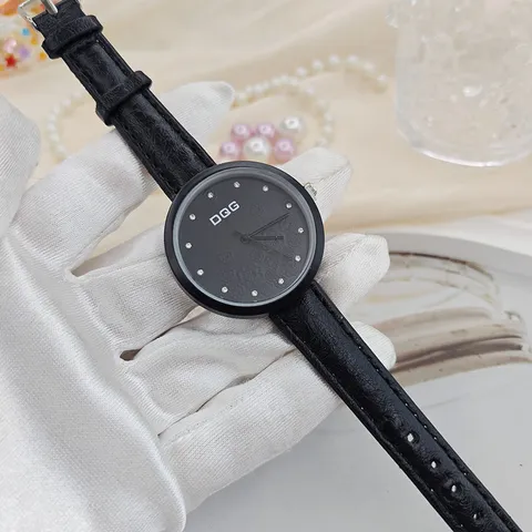 Elegant Women Quartz Watch Fashion Leather Strap Rhinestone Inlaid Floral Print Dial Analog Wristwatch For Ladies Girl School Office Gift