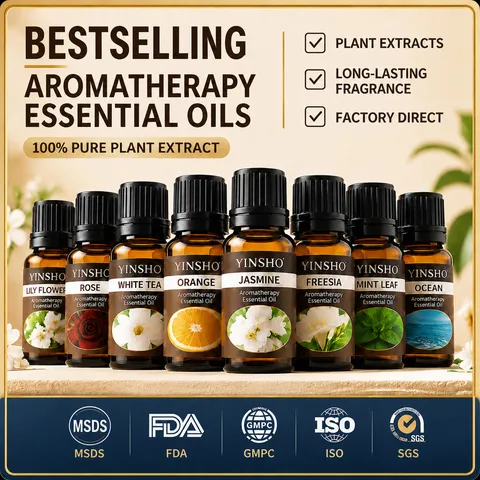 Aromatherapy Essential Oil Plant Extract Bottle Oil Soluble Fragrance Oil For Home Office Air Freshening Relaxing