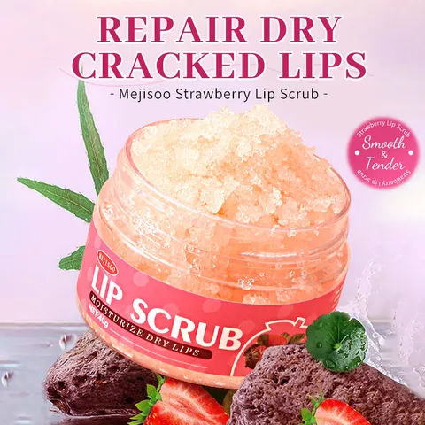 Strawberry Lip Scrub Exfoliating Moisturizing Lip Care Cream Dry Lips Treatment Hydrating Lip Exfoliator For Women And Men
