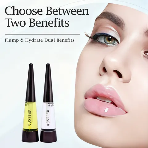 MEJISOO Daily Edition Lip Plumper Moisturizing Hydrating Lip Gloss Crystal Clear Tinted Lip Oil Glossy Makeup